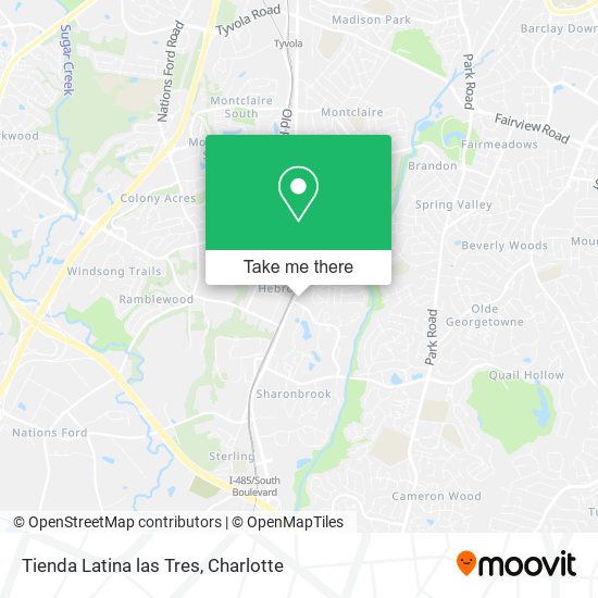 Tienda Latina las Tres map