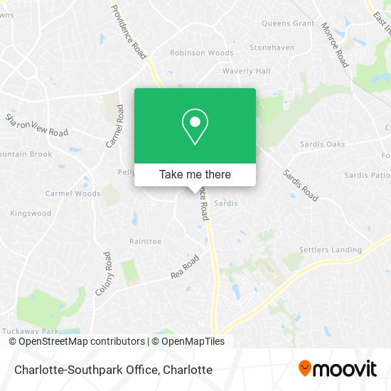 Charlotte-Southpark Office map