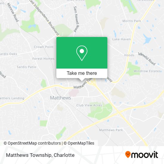 Matthews Township map
