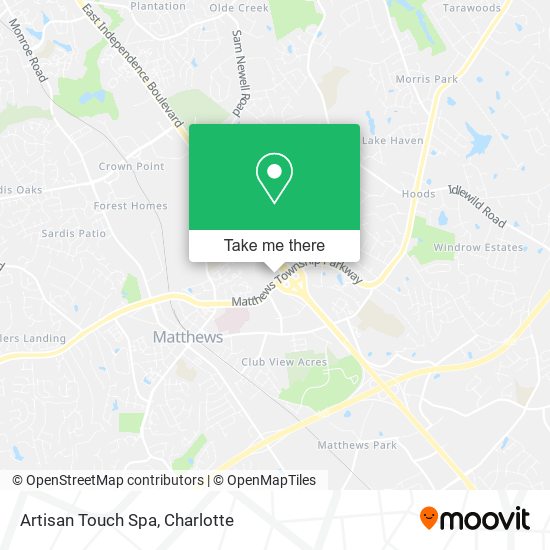 Artisan Touch Spa map
