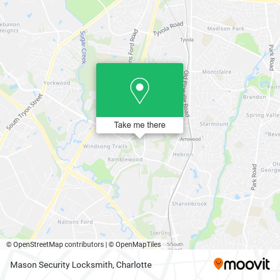 Mapa de Mason Security Locksmith