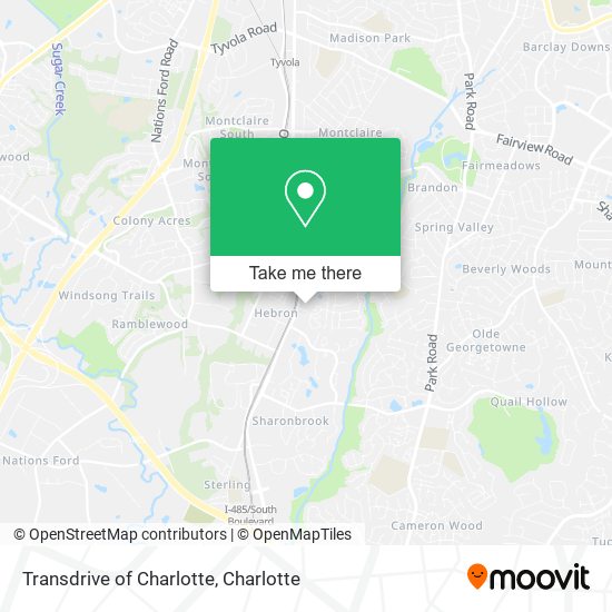 Mapa de Transdrive of Charlotte