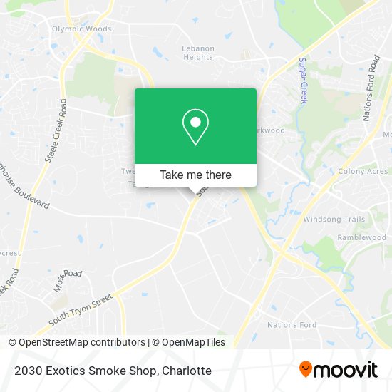 2030 Exotics Smoke Shop map