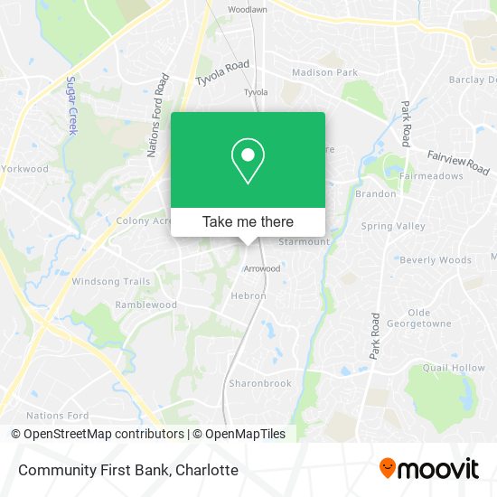 Mapa de Community First Bank
