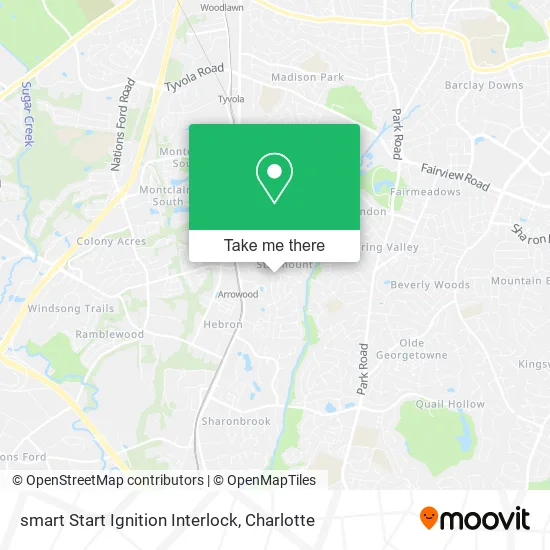 Mapa de smart Start Ignition Interlock