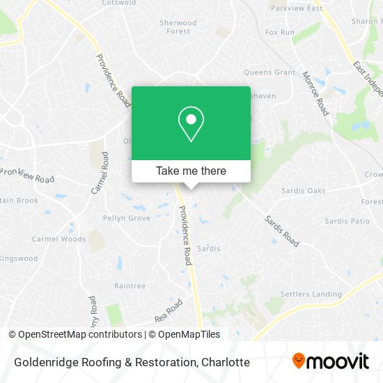Mapa de Goldenridge Roofing & Restoration