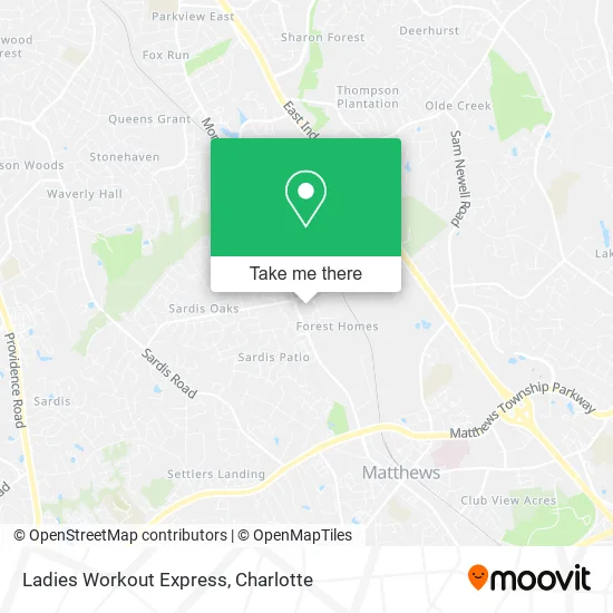 Ladies Workout Express map