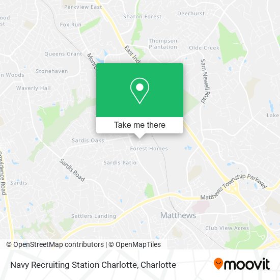 Navy Recruiting Station Charlotte map