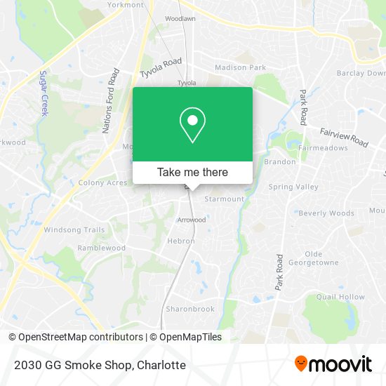Mapa de 2030 GG Smoke Shop