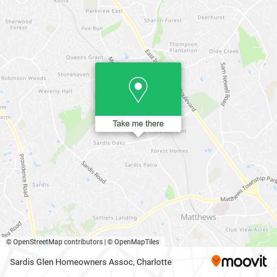 Sardis Glen Homeowners Assoc map
