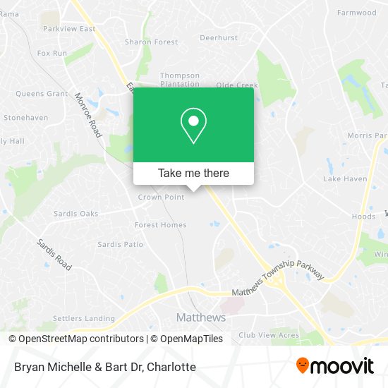 Bryan Michelle & Bart Dr map