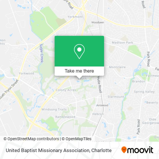 United Baptist Missionary Association map