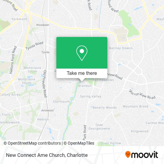 Mapa de New Connect Ame Church
