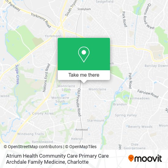 Atrium Health Community Care Primary Care Archdale Family Medicine map