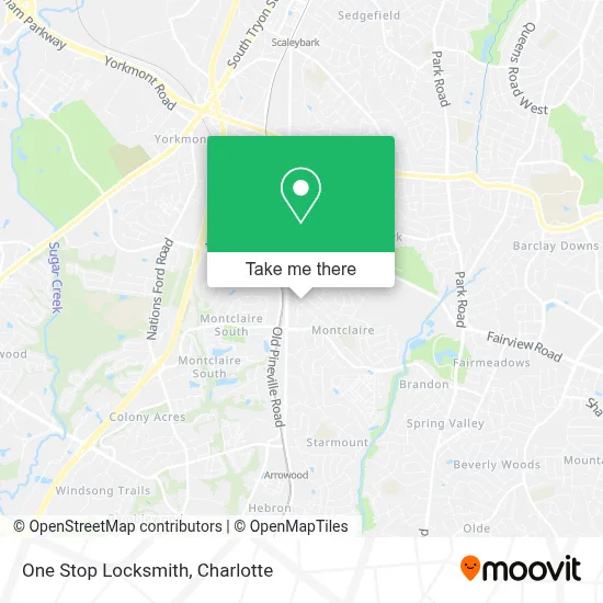 One Stop Locksmith map