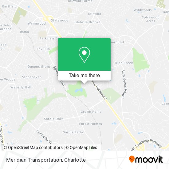 Meridian Transportation map