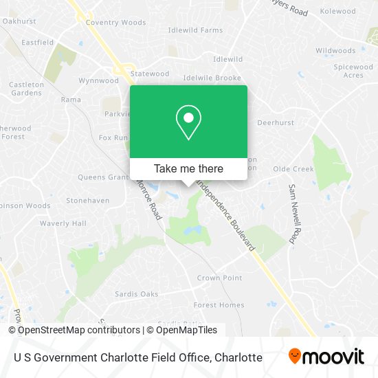 U S Government Charlotte Field Office map