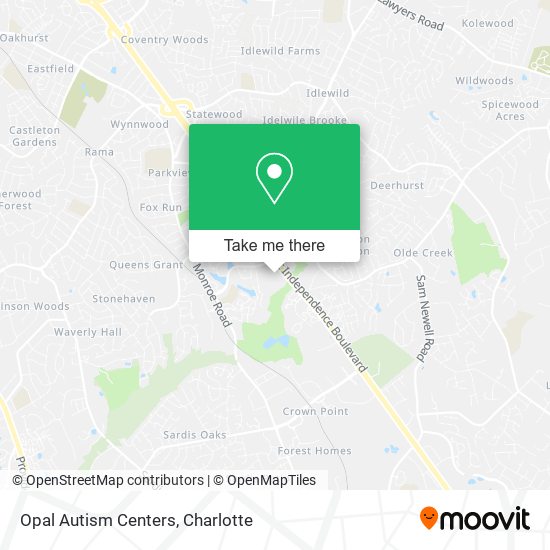 Mapa de Opal Autism Centers