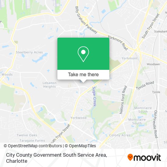 Mapa de City County Government South Service Area