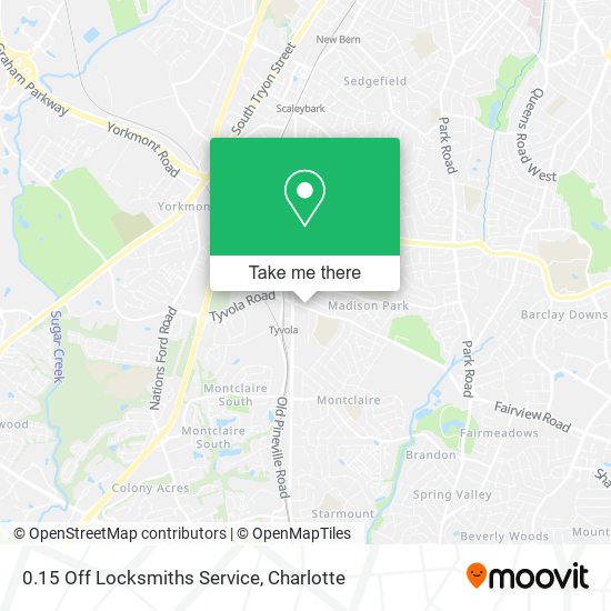 0.15 Off Locksmiths Service map