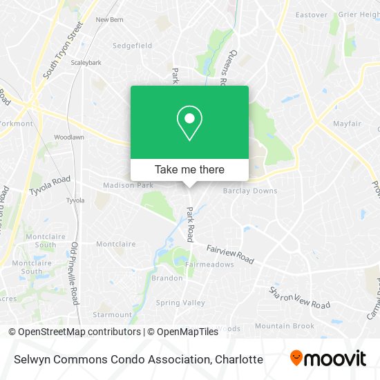 Selwyn Commons Condo Association map