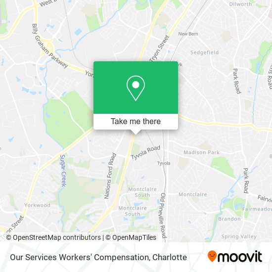Our Services Workers' Compensation map