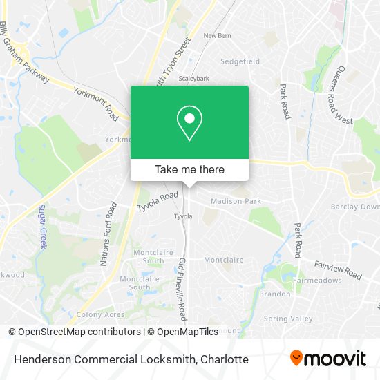 Henderson Commercial Locksmith map