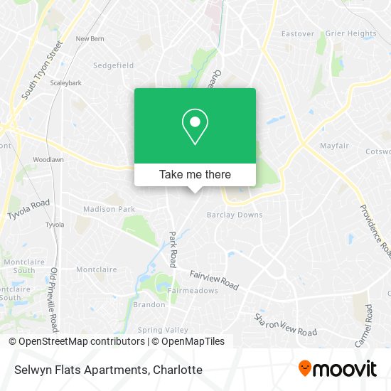 Mapa de Selwyn Flats Apartments