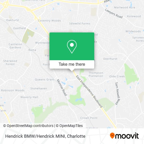Mapa de Hendrick BMW/Hendrick MINI