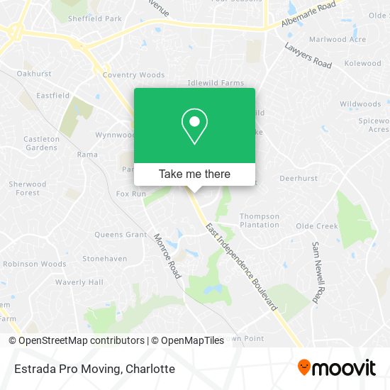 Mapa de Estrada Pro Moving