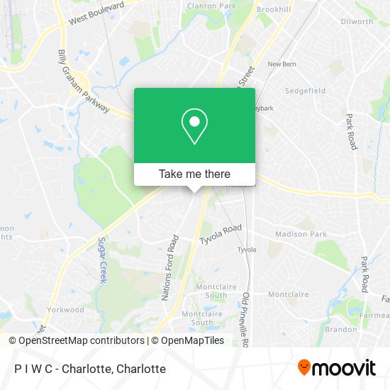 P I W C - Charlotte map