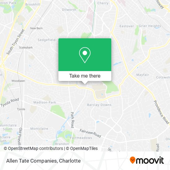 Allen Tate Companies map