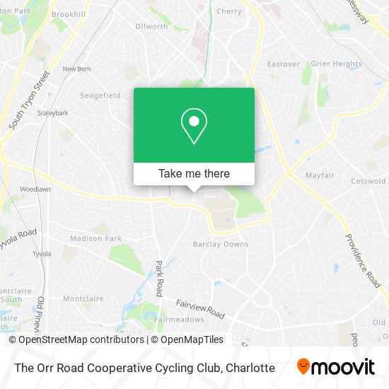 The Orr Road Cooperative Cycling Club map