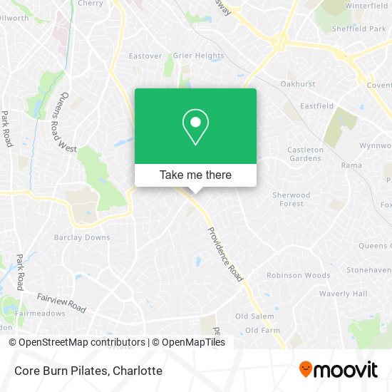Core Burn Pilates map