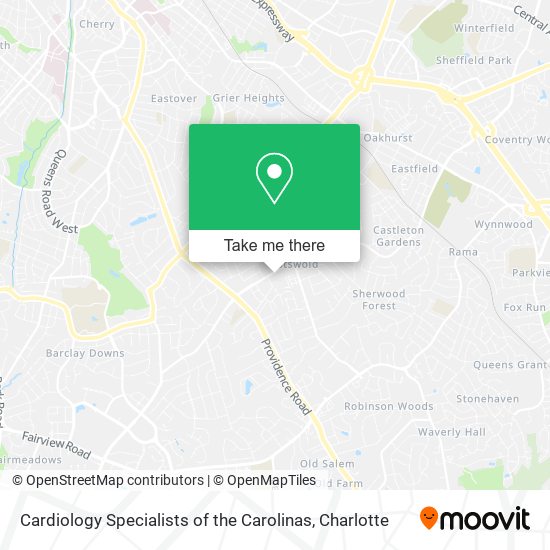 Mapa de Cardiology Specialists of the Carolinas