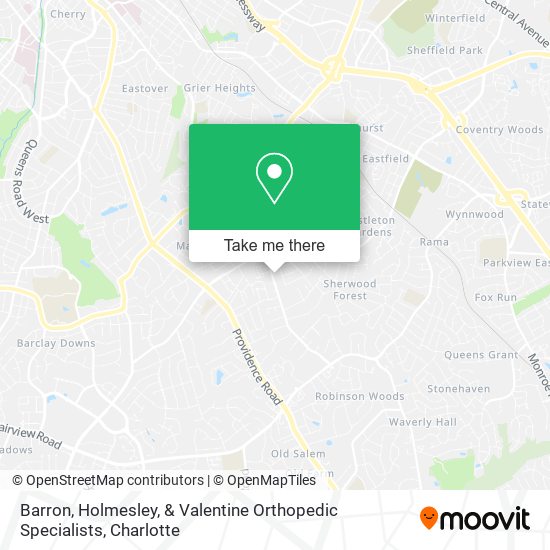 Barron, Holmesley, & Valentine Orthopedic Specialists map