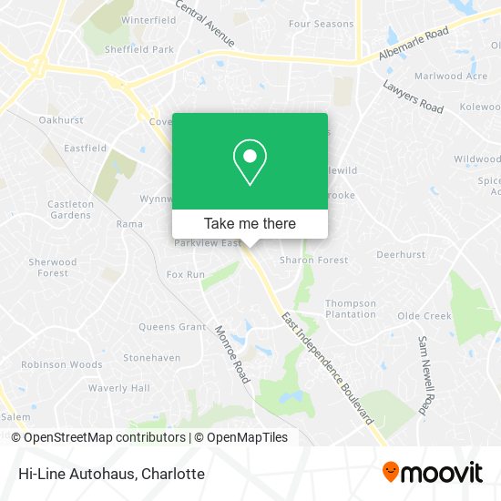 Hi-Line Autohaus map