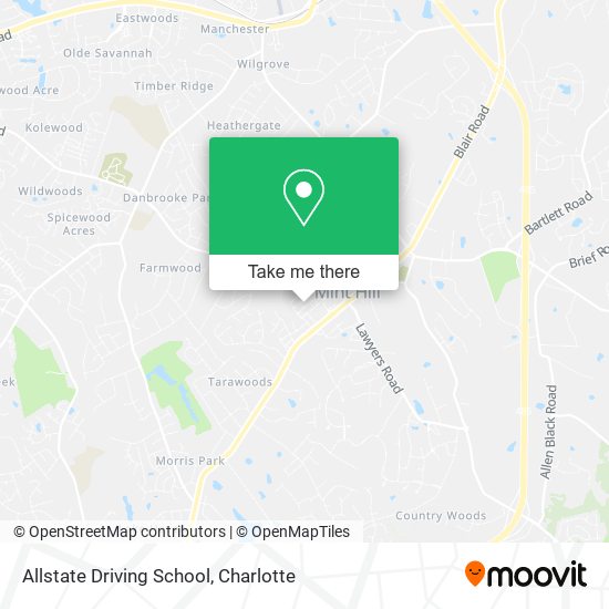 Allstate Driving School map