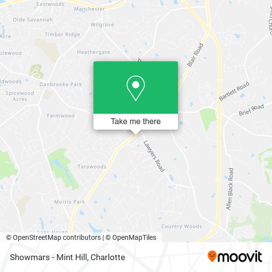 Showmars - Mint Hill map