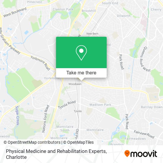 Physical Medicine and Rehabilitation Experts map