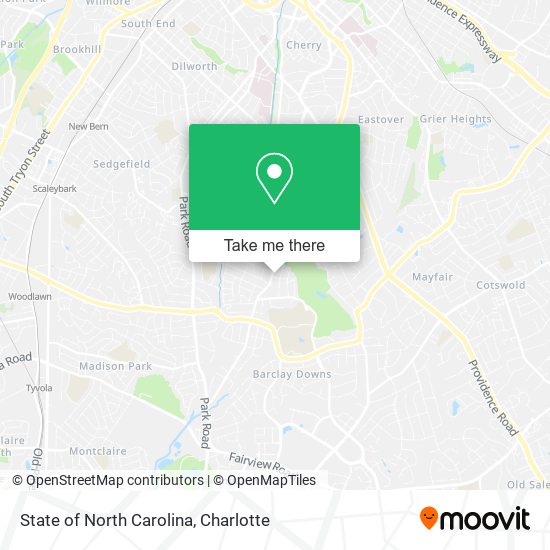 State of North Carolina map
