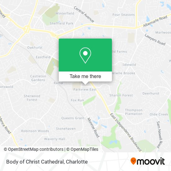 Body of Christ Cathedral map