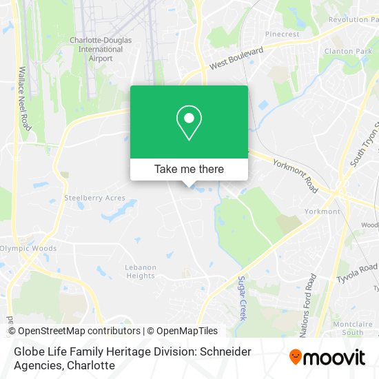 Mapa de Globe Life Family Heritage Division: Schneider Agencies