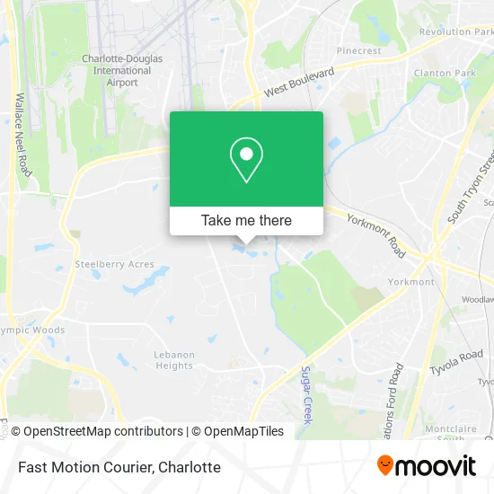 Fast Motion Courier map