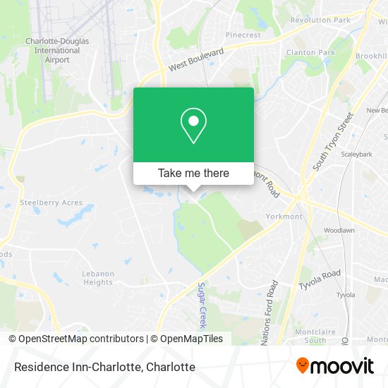 Residence Inn-Charlotte map