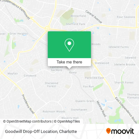 Goodwill Drop-Off Location map
