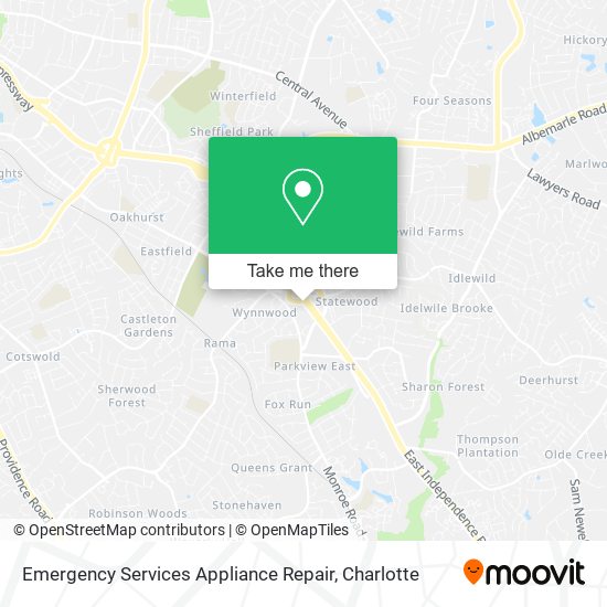 Mapa de Emergency Services Appliance Repair