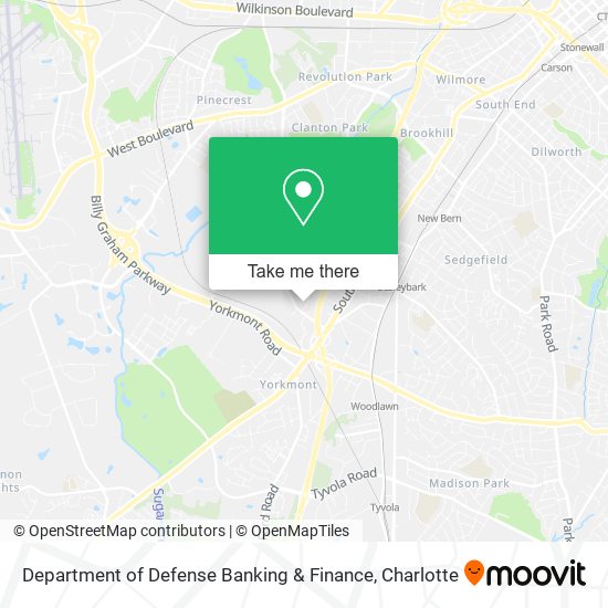 Department of Defense Banking & Finance map