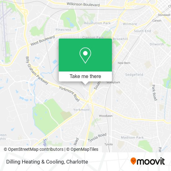 Dilling Heating & Cooling map