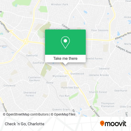 Mapa de Check 'n Go